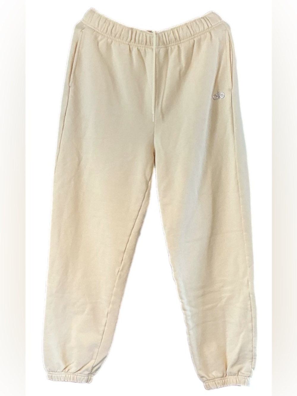 Alo yellow accolade sweatpants candlelight yellow large